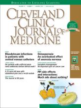 Cleveland Clinic Journal of Medicine: 78 (1)