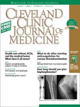 Cleveland Clinic Journal of Medicine: 78 (9)