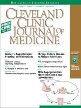 Cleveland Clinic Journal of Medicine: 79 (10)