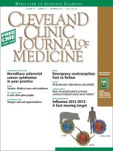 Cleveland Clinic Journal of Medicine: 79 (11)