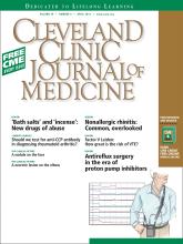 Cleveland Clinic Journal of Medicine: 79 (4)