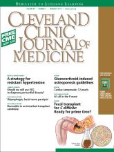 Cleveland Clinic Journal of Medicine: 80 (2)