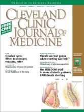 Cleveland Clinic Journal of Medicine: 80 (8)