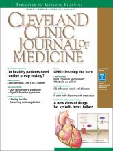 Cleveland Clinic Journal of Medicine: 82 (10)