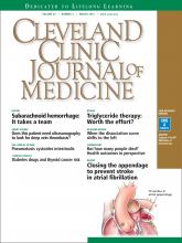 Cleveland Clinic Journal of Medicine: 82 (3)