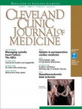 Cleveland Clinic Journal of Medicine: 83 (10)