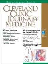 Cleveland Clinic Journal of Medicine: 83 (5)