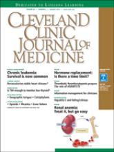 Cleveland Clinic Journal of Medicine: 83 (8)