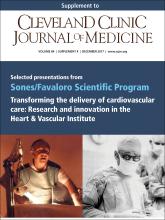 Cleveland Clinic Journal of Medicine: 84 (12 suppl 4)