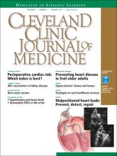 Cleveland Clinic Journal of Medicine: 85 (1)