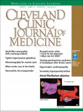 Cleveland Clinic Journal of Medicine: 85 (10)