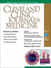 Cleveland Clinic Journal of Medicine: 85 (11)