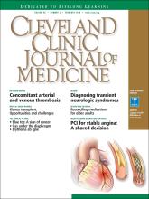 Cleveland Clinic Journal of Medicine: 85 (2)