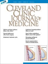 Cleveland Clinic Journal of Medicine: 86 (2)