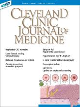 Cleveland Clinic Journal of Medicine: 86 (3)