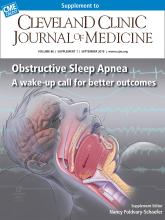 Cleveland Clinic Journal of Medicine: 86 (9 suppl 1)