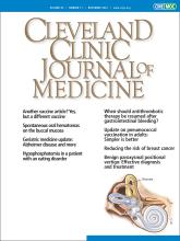 Cleveland Clinic Journal of Medicine: 89 (11)