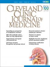Cleveland Clinic Journal of Medicine: 89 (2)