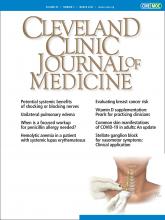 Cleveland Clinic Journal of Medicine: 89 (3)