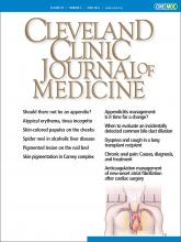 Cleveland Clinic Journal of Medicine: 89 (6)