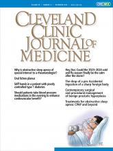 Cleveland Clinic Journal of Medicine: 90 (12)