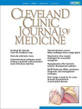 Cleveland Clinic Journal of Medicine: 92 (2)